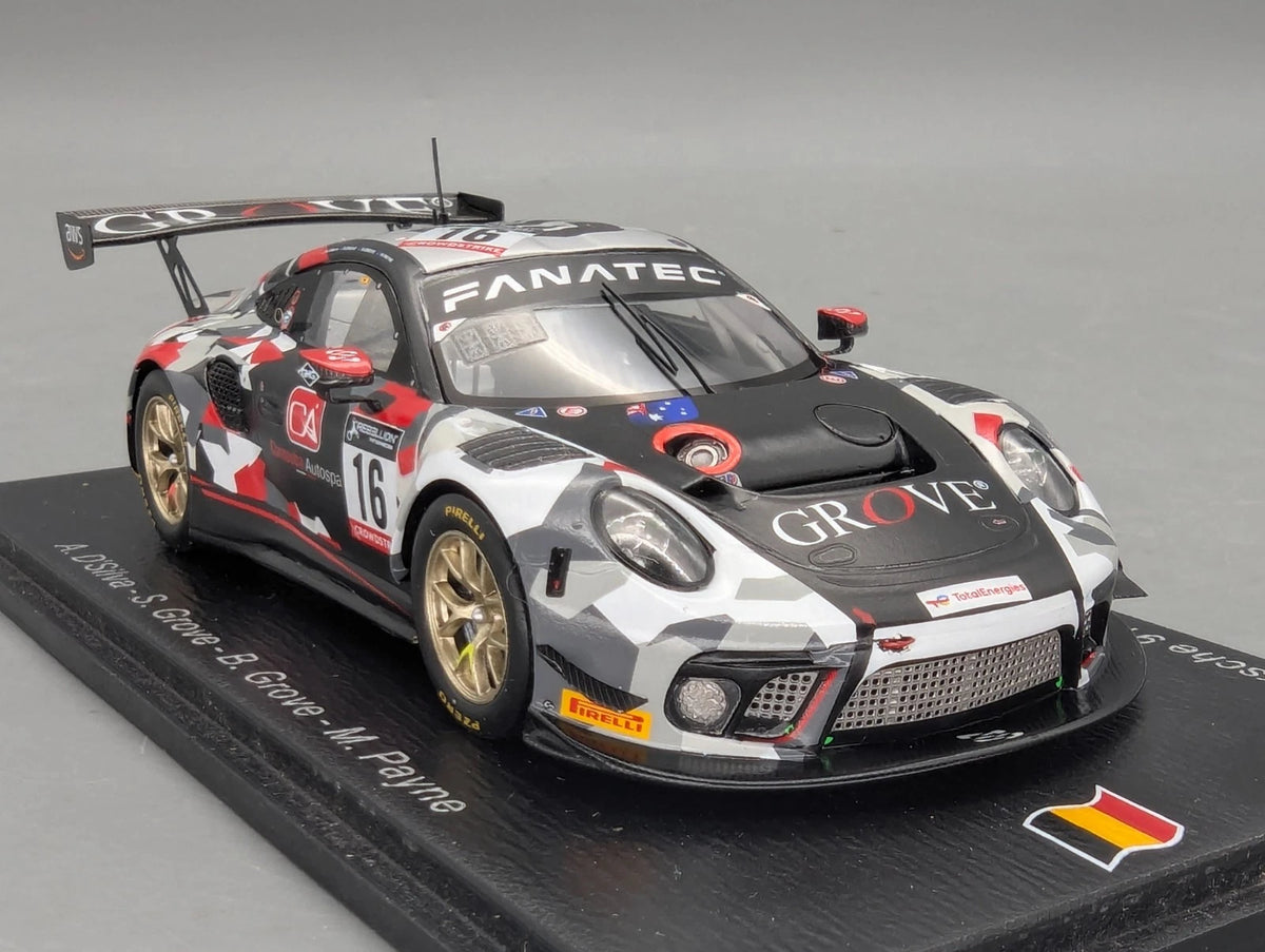 Modellautos 1:43 Spark SB530 Porsche 911 GT3 R 24h Spa 2022 Earl Bamber #16 OVP