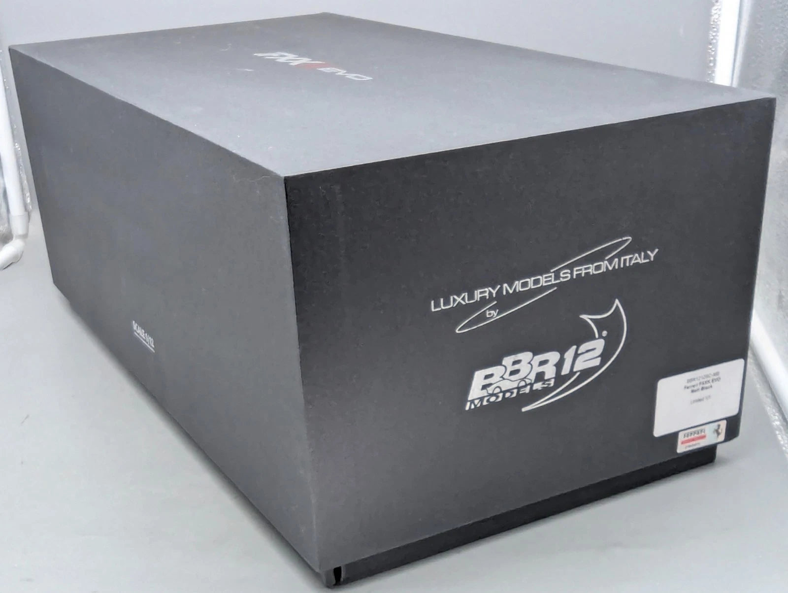Modellautos 1:12 BBR Ferrari FXX-K EVO Matt Black Ltd 01/01 Vitrine OVP