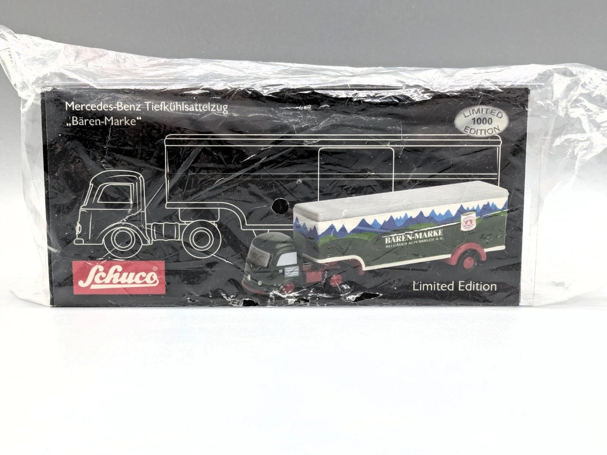 LKW Modell 1:90 Schuco Piccolo Mercedes-Benz Tiefkühlsattelzug Bären-Marke OVP