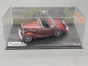 Modellautos 1:43 Ixo für Eaglemoss Opel Collection Super 6 mit Vitrine