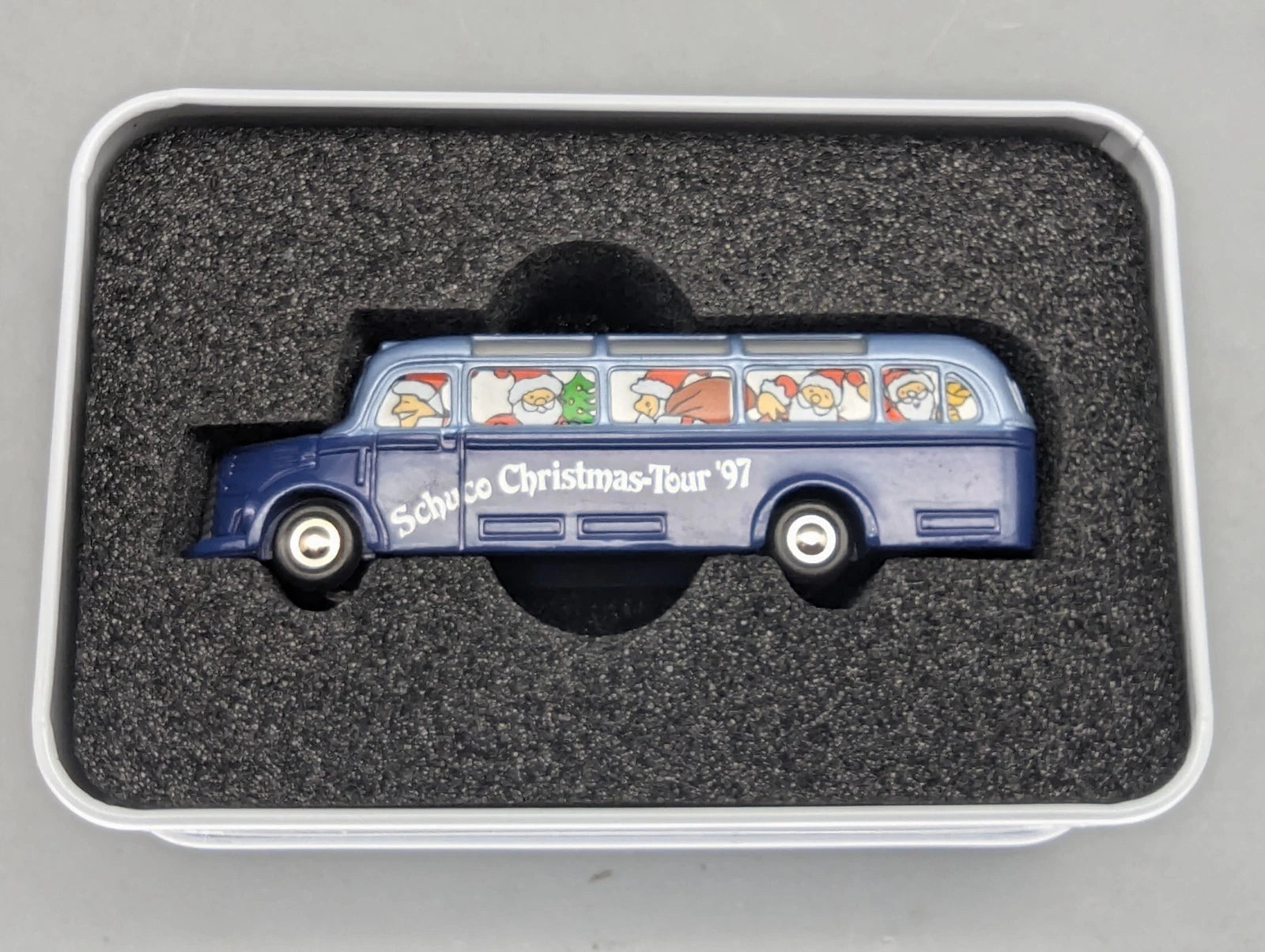 Modellautos 1:90 Schuco Piccolo Christmas Tour Weihnachten 1997 MB Bus in OVP