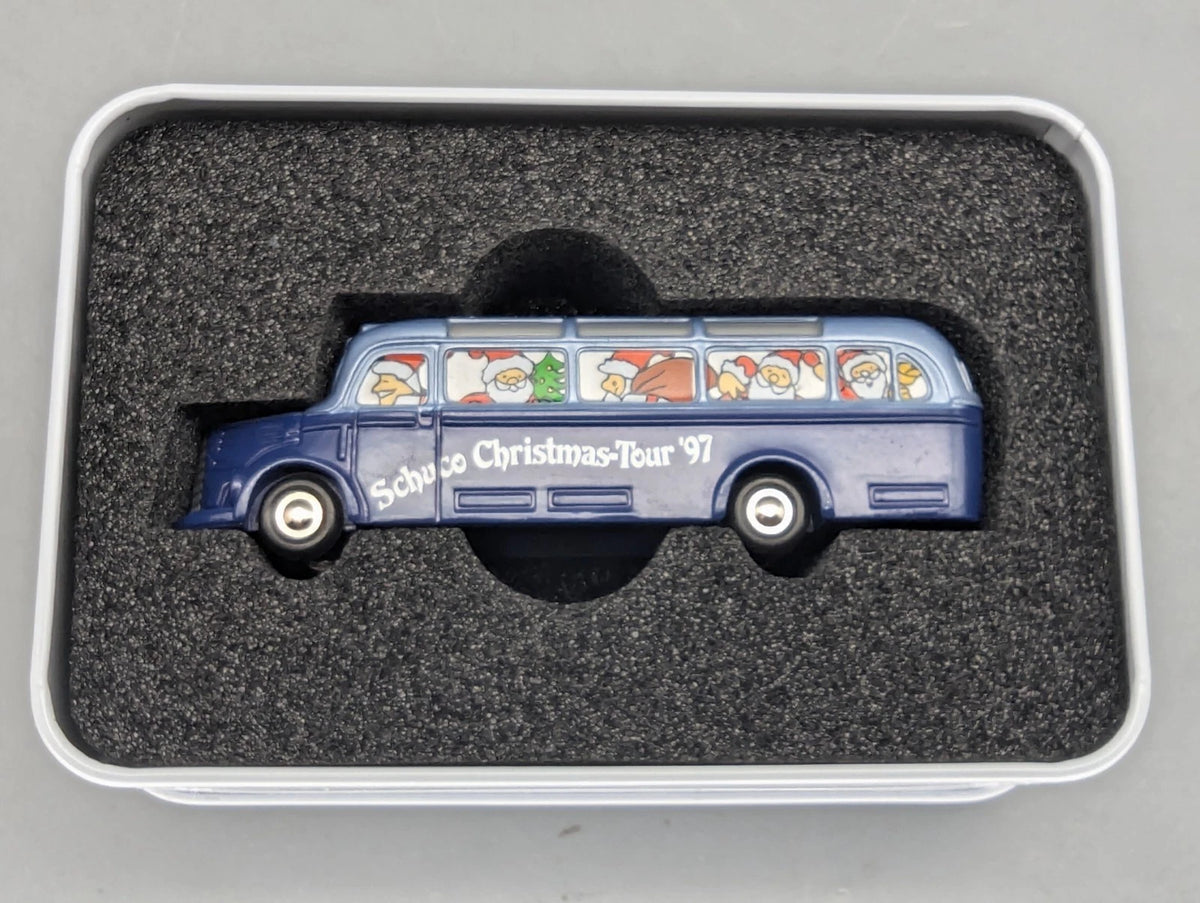 Modellautos 1:90 Schuco Piccolo Christmas Tour Weihnachten 1997 MB Bus in OVP