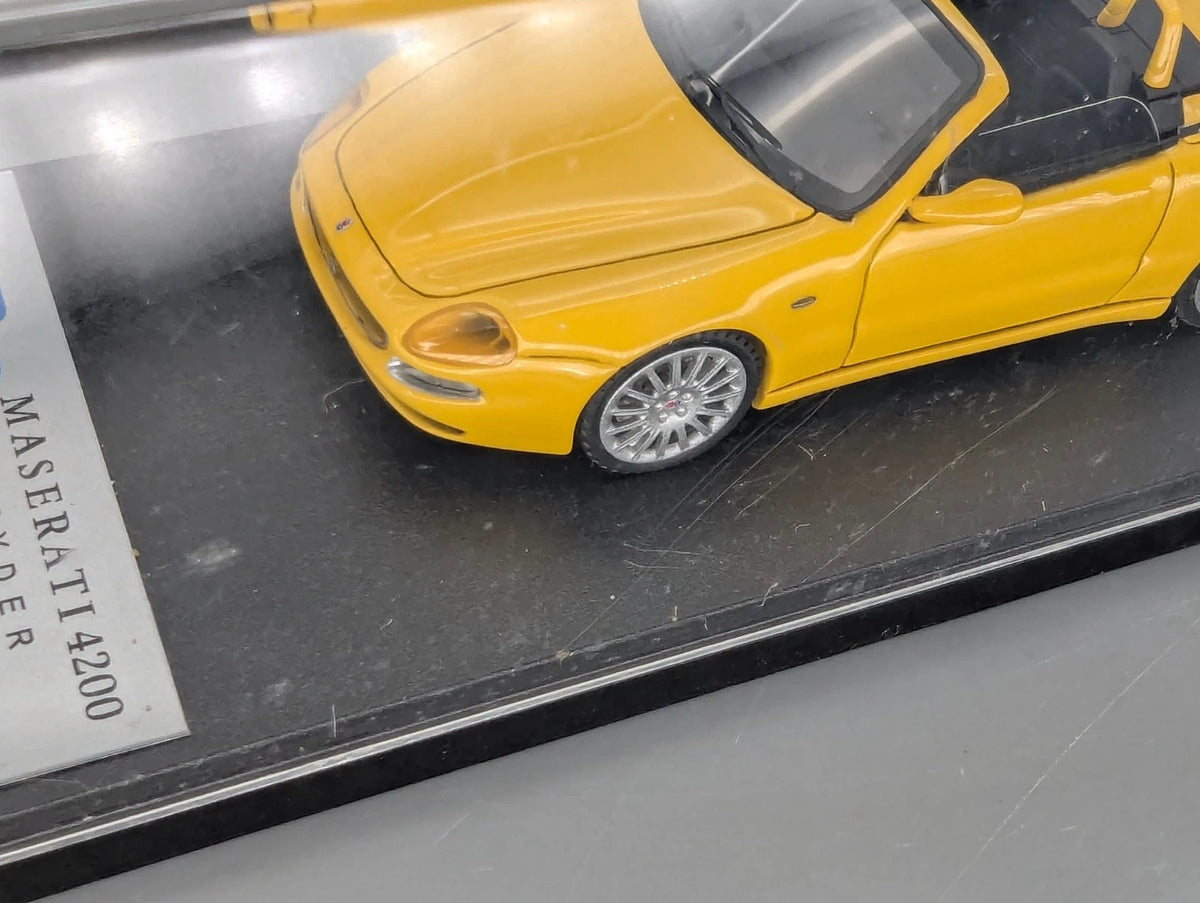 Modellautos 1:43 BBR Maserati 4200 Spyder 2001 Gelb mit OVP