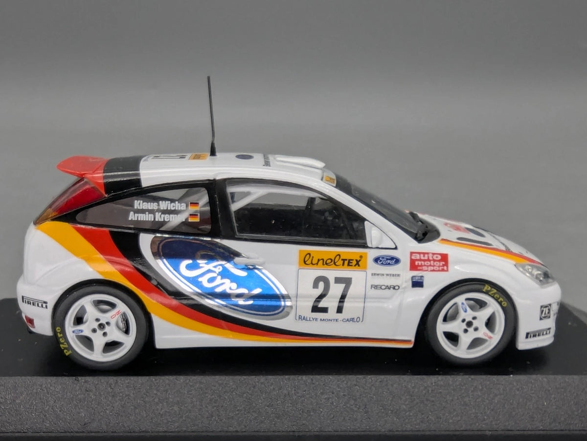 Modellautos 1:43 Minichamps Ford Focus RS WRC Rallye Monte Carlo 2002 #2 mit OVP