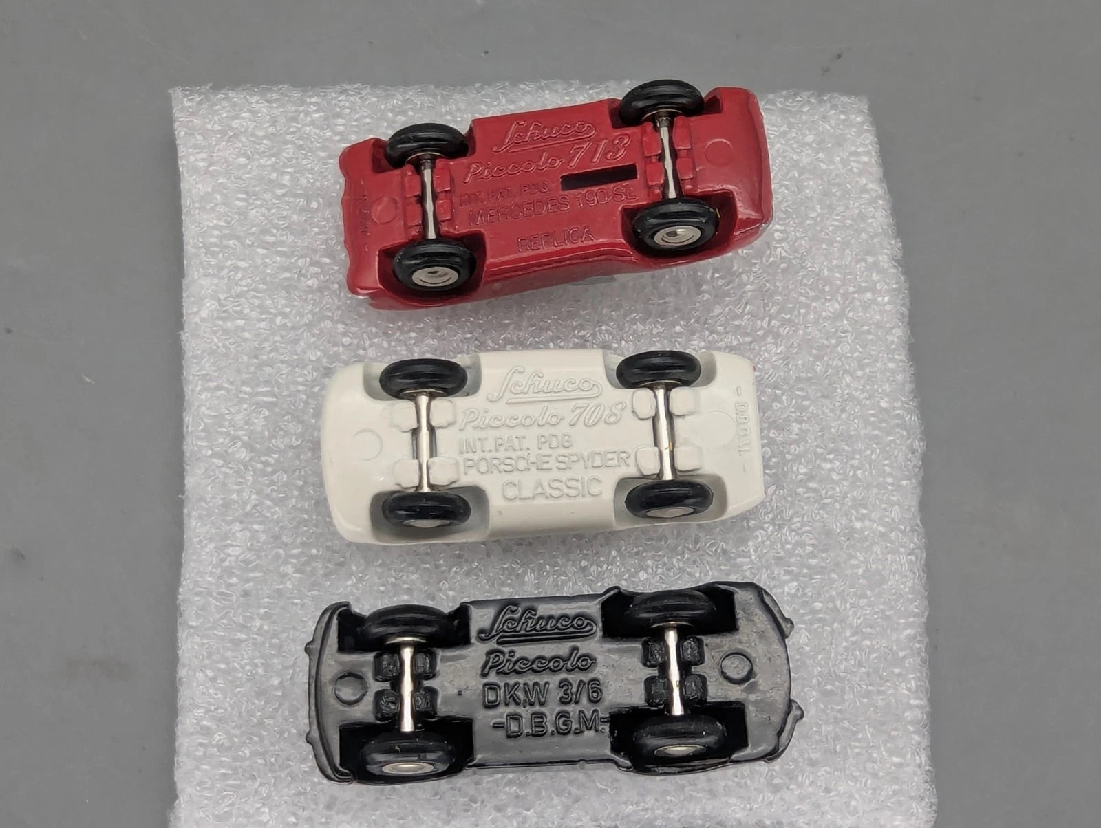Modellautos 1:90 Schuco Piccolo-Set 1997 3-teilig Mercedes Porsche DKW OVP