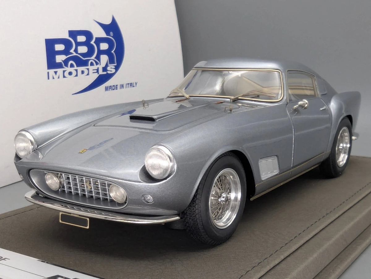 Modellautos 1:18 BBR Ferrari 250 TdF 1958 Met. Silver Ltd 09/18 Lederplatte OVP