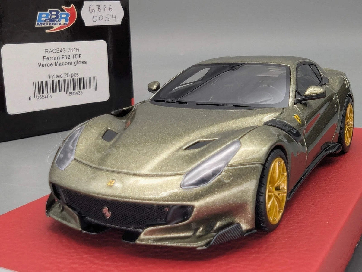 Modellautos 1:43 BBR Concept43 Ferrari F12 TDF Verde Masoni Gloss Ltd 19/20 OVP