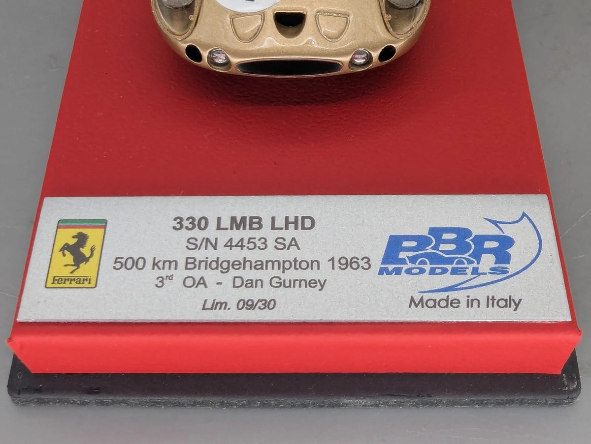 Modellautos 1:43 BBR RGM Ferrari 330 LMB LHD S/N 4453 SA #47 Ltd 09/30 OVP