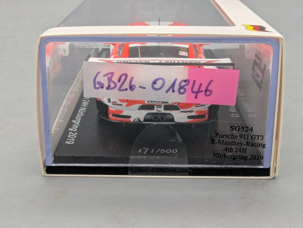 Modellautos 1:43 Spark SG524 Porsche 911 GT3 R 24H Nürburgring 2019 #12 OVP
