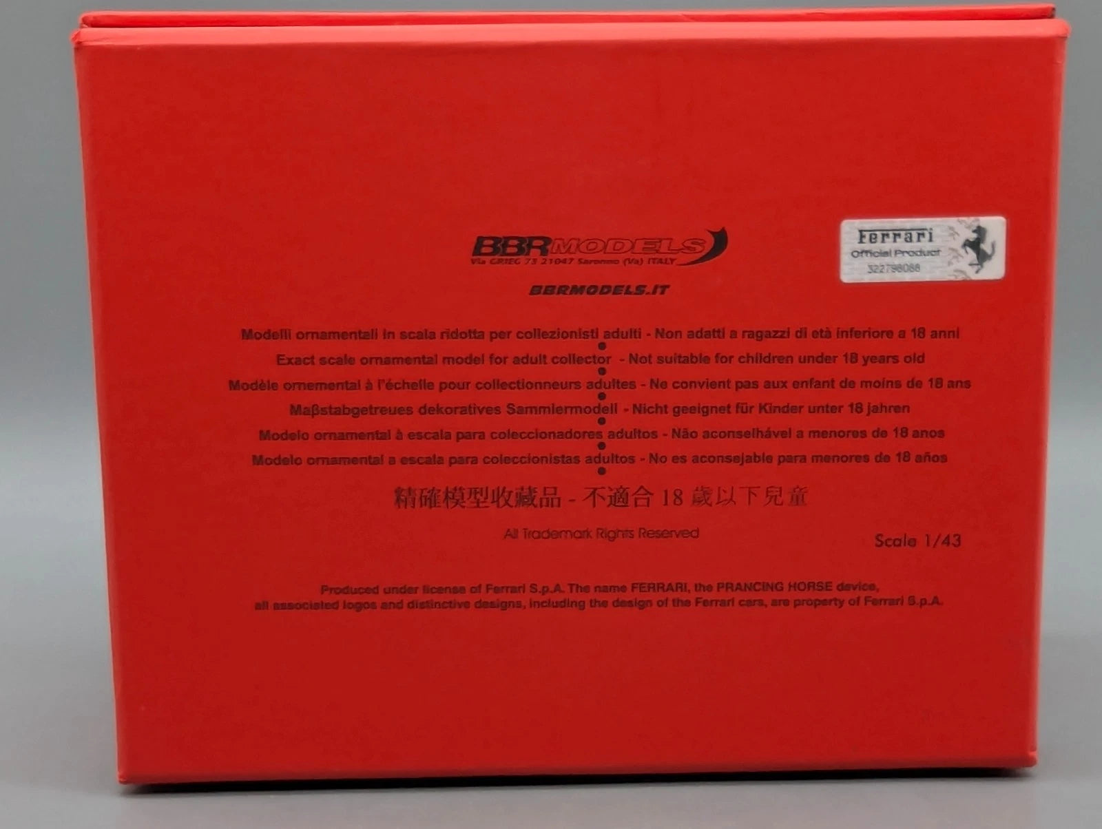 Modellautos 1:43 BBR Ferrari 330 GTC 1969 Version 2016 S/N 12105 Ltd 01/03 OVP