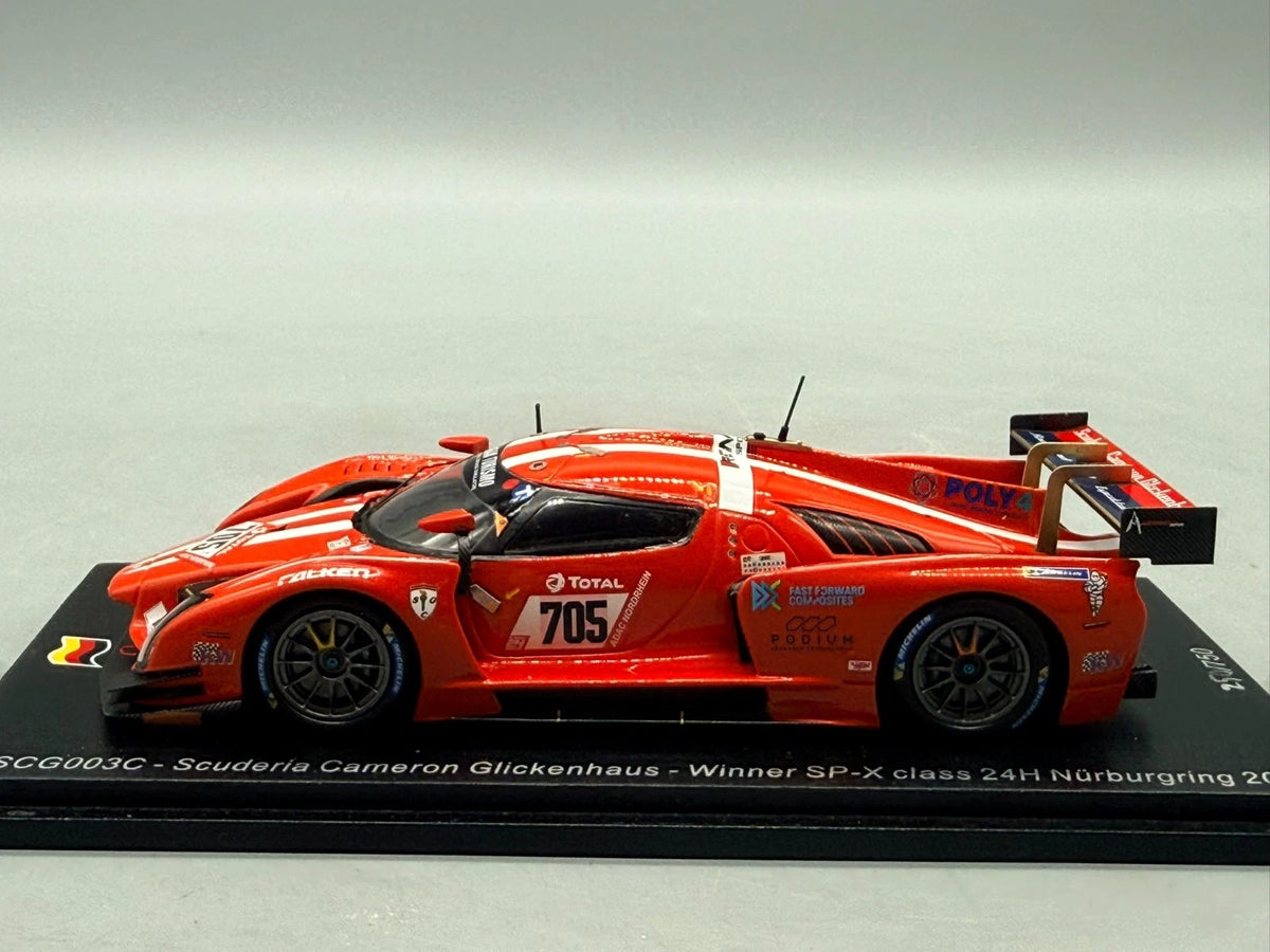 Modellautos 1:43 Spark SCG003C - Scuderia Cameron Glickenhaus #705 mit OVP