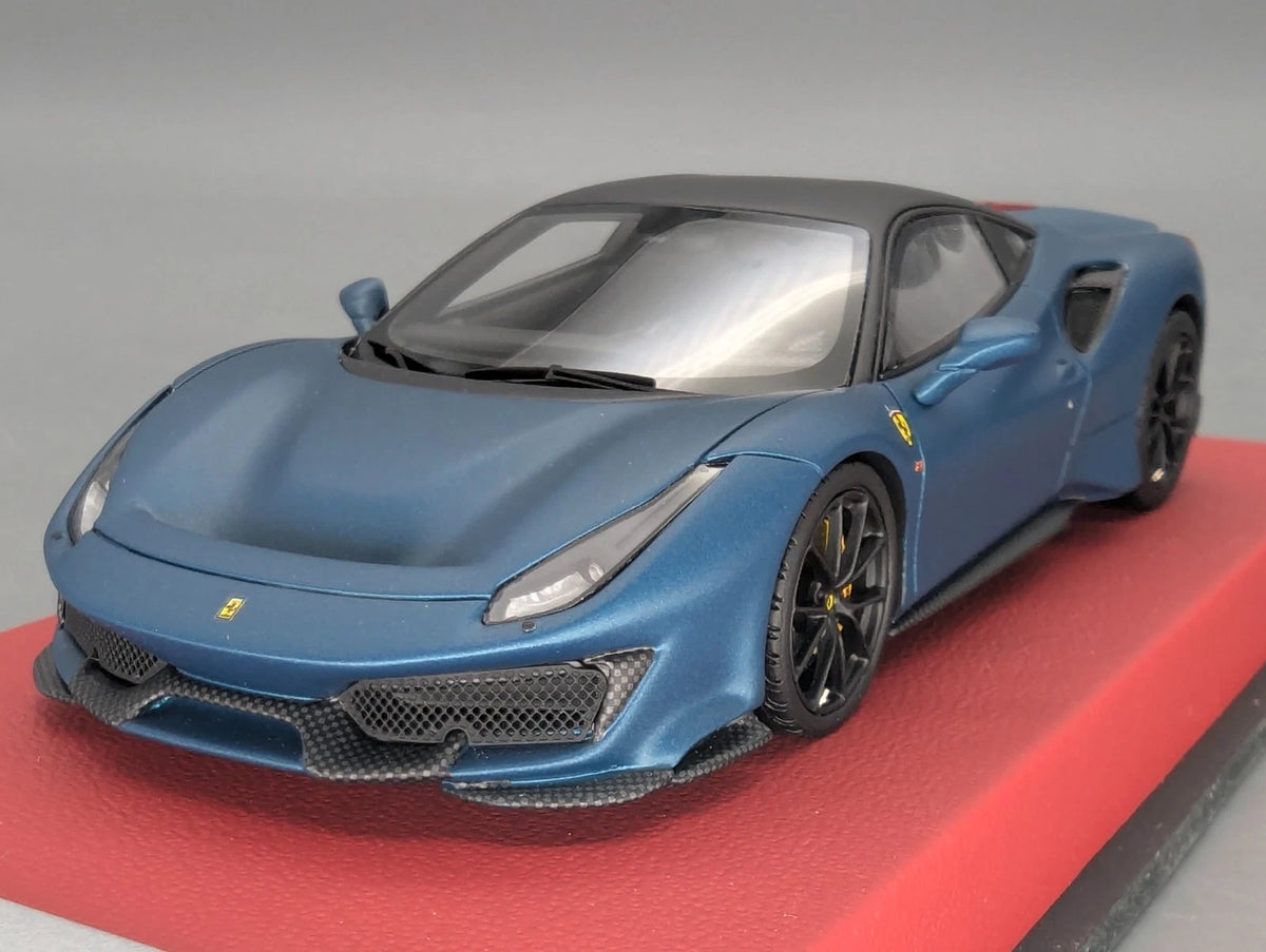 Modellautos 1:43 BBR Concept43 Ferrari 488 Pista Blue Capri Matt 10/10 OVP