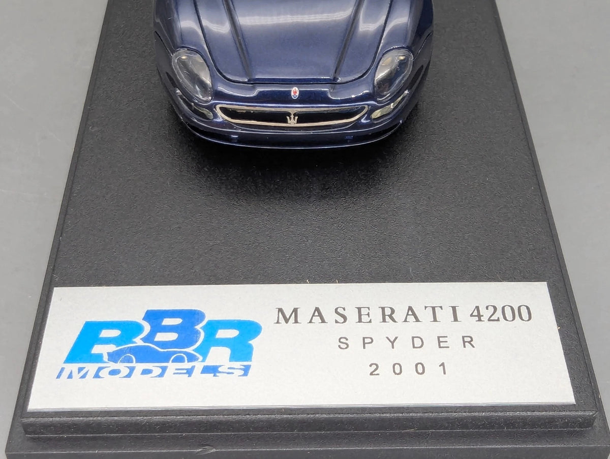 Modellautos 1:43 BBR Maserati 4200 Spyder 2001 Blau Metallic mit OVP