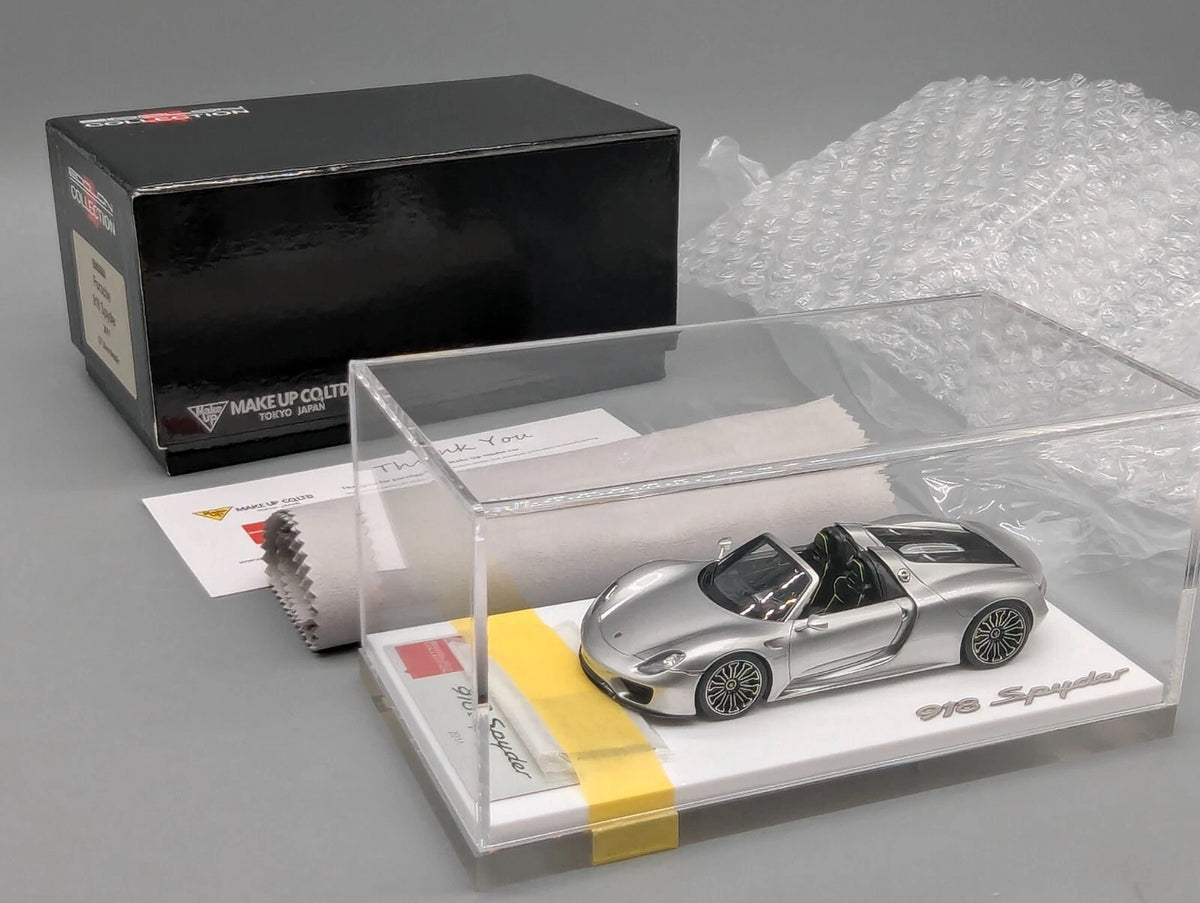 Eidolon Make Up 1:43 Porsche 918 Spyder GT Silver Metallic mit Vitine und OVP