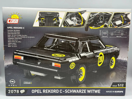 Klemmbausteine 1:12 Cobi Opel Record C - Schwarze Witwe mit OVP