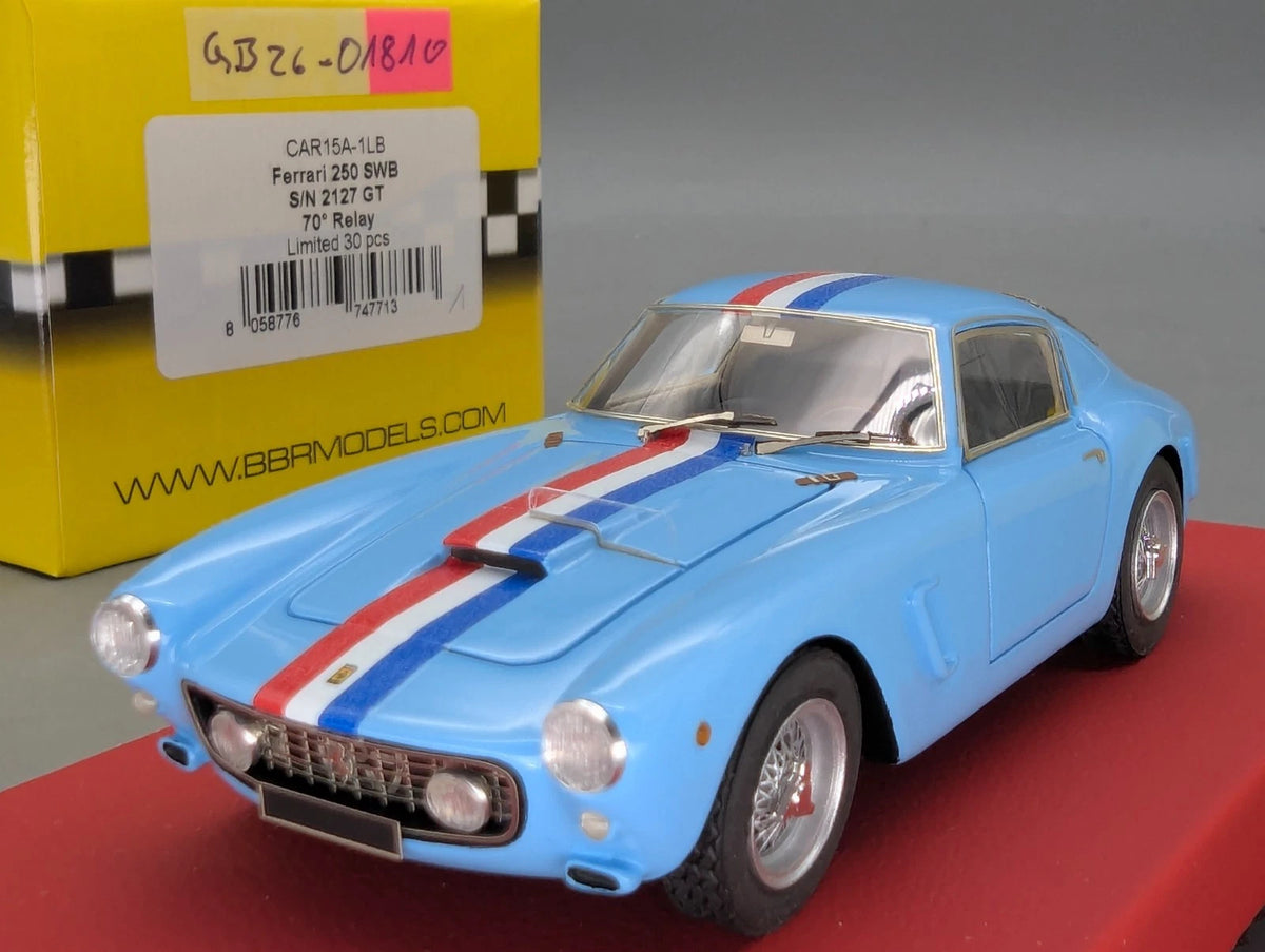 Modellautos 1:43 BBR Ferrari 250 SWB 70th Anniv. 2017 S/N 2127 GT 01/30 OVP
