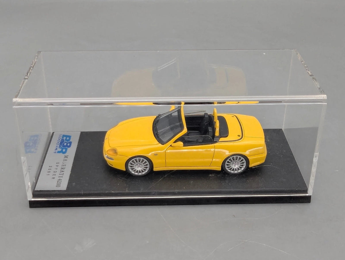 Modellautos 1:43 BBR Maserati 4200 Spyder 2001 Gelb mit OVP