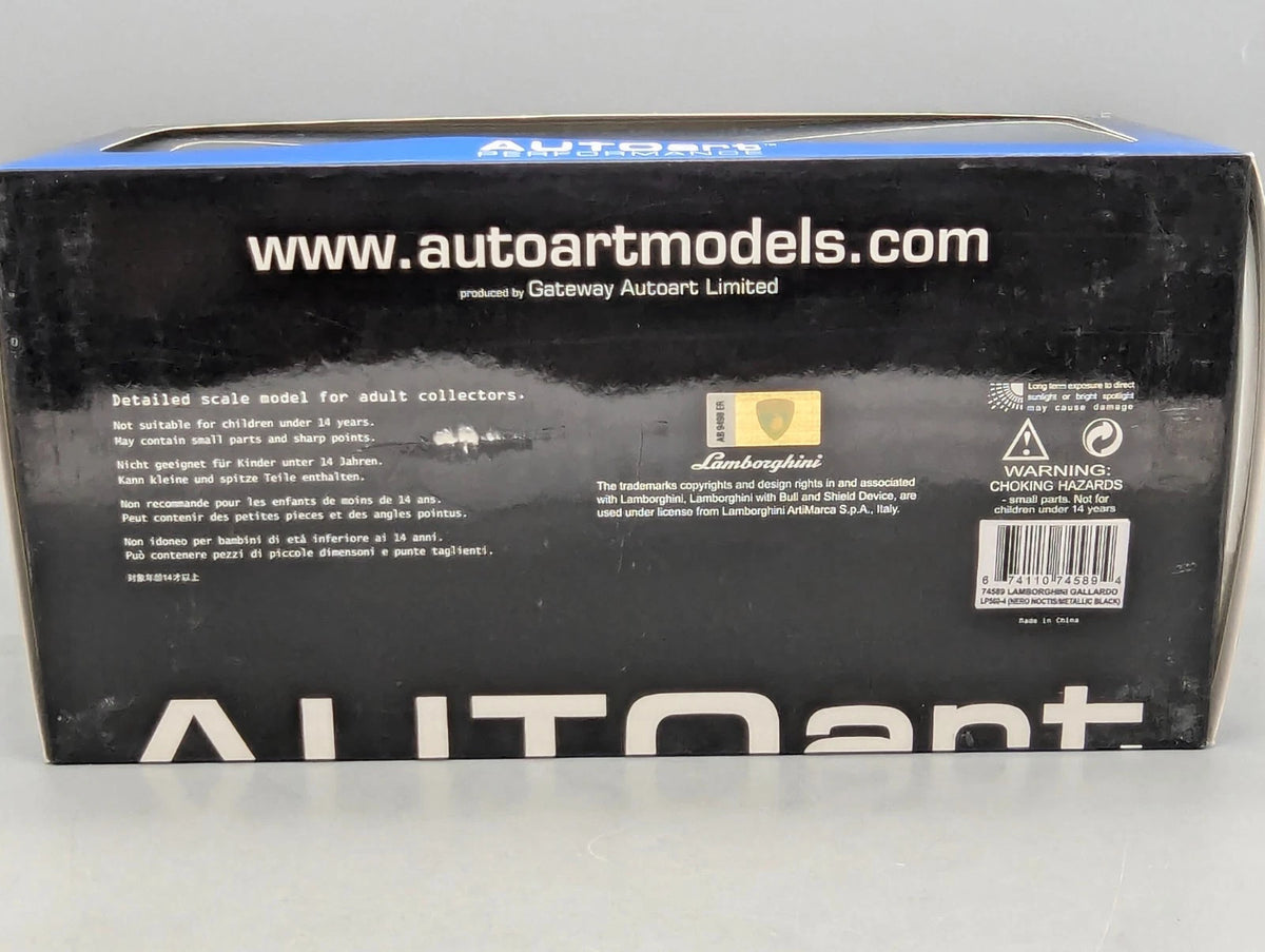 Modellautos 1:18 Autoart 74589 Lamborghini Gallardo LP560-4 Black Met. mit OVP