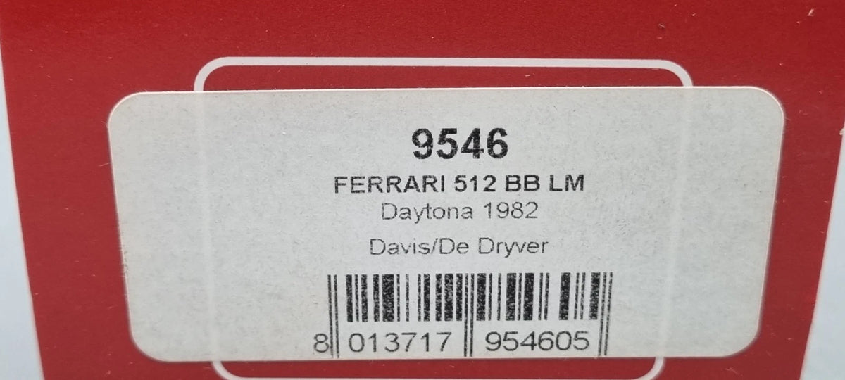 Best Model 9546 Ferrari 512 BB LM #47 Daytona 1982