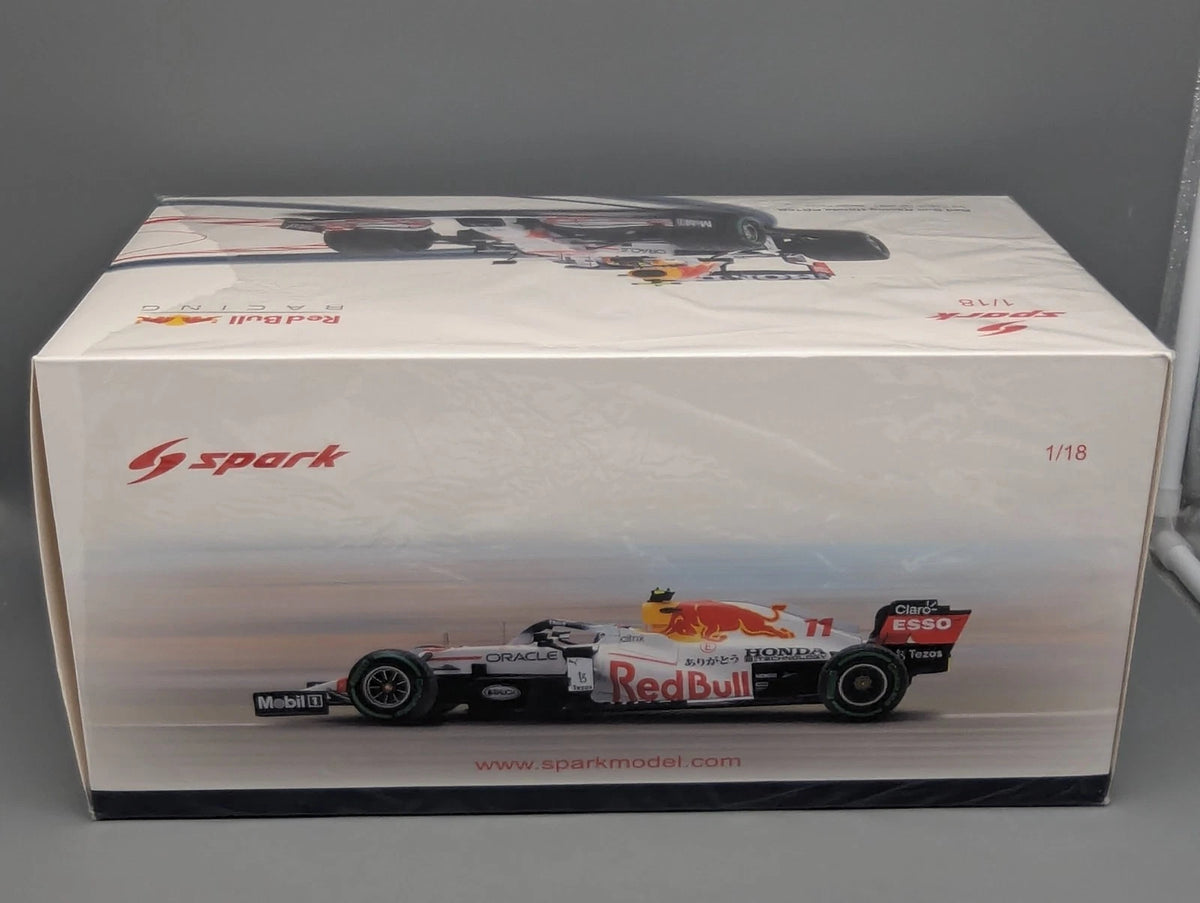 Modellautos 1:18 Spark Honda Red Bull RB16B 3rd Turkish GP 2021 #11 Perez OVP