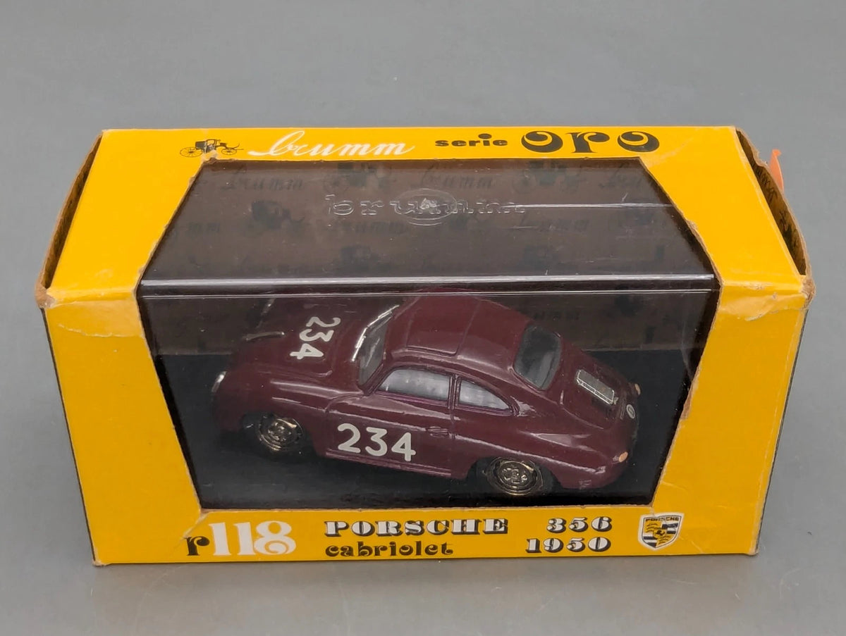 Modellautos 1:43 Brumm Porsche 356 Mille Miglia 1952 #234 mit OVP