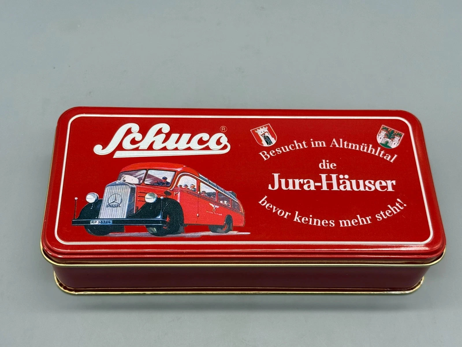 Modellautos 1:90 Schuco Piccolo Mercedes-Benz O 3500 die Jura-Häuser in OVP