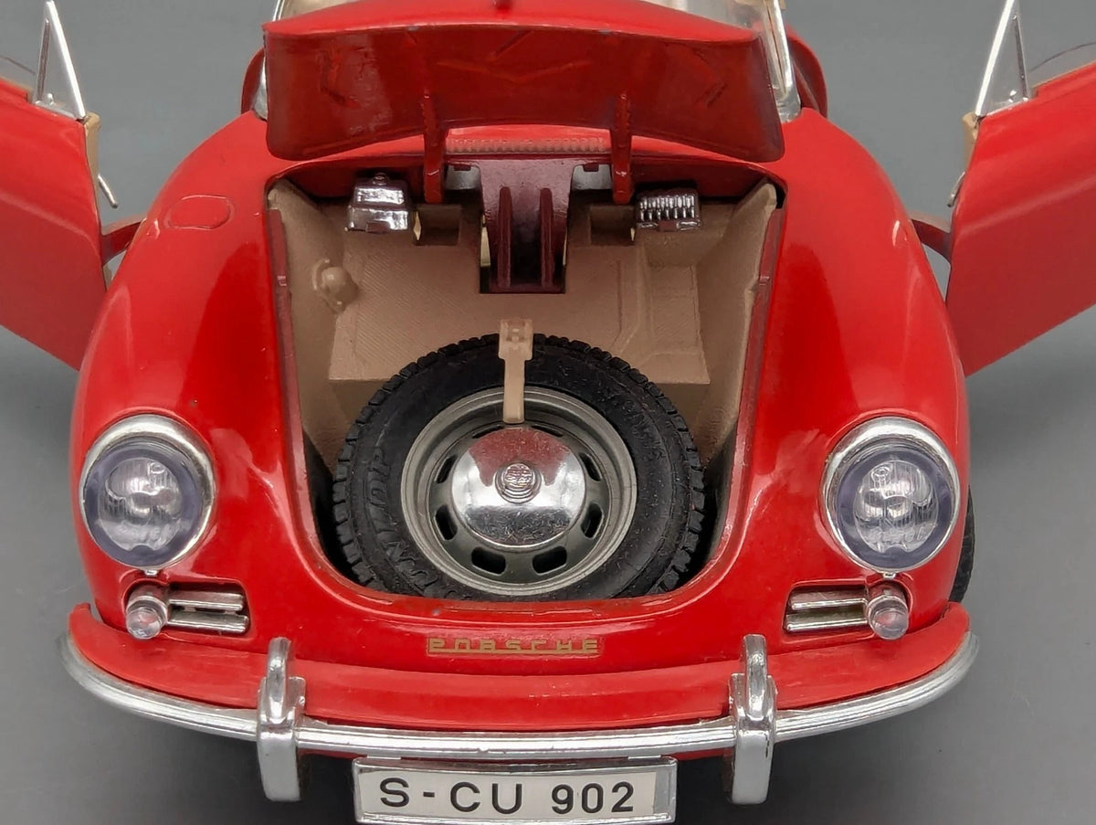 Modellautos 1:18 Bburago Tchibo Porsche 356 B Cabriolet 1961 Rot mit OVP