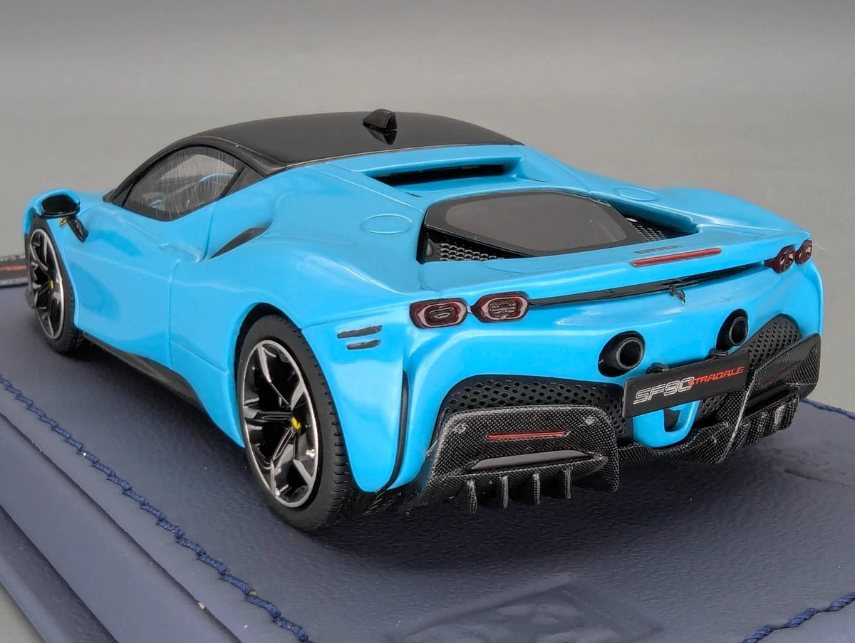 Modellautos 1:43 BBR Executive Calsito Ferrari SF90 Stradale Blue Ltd 02/21 OVP