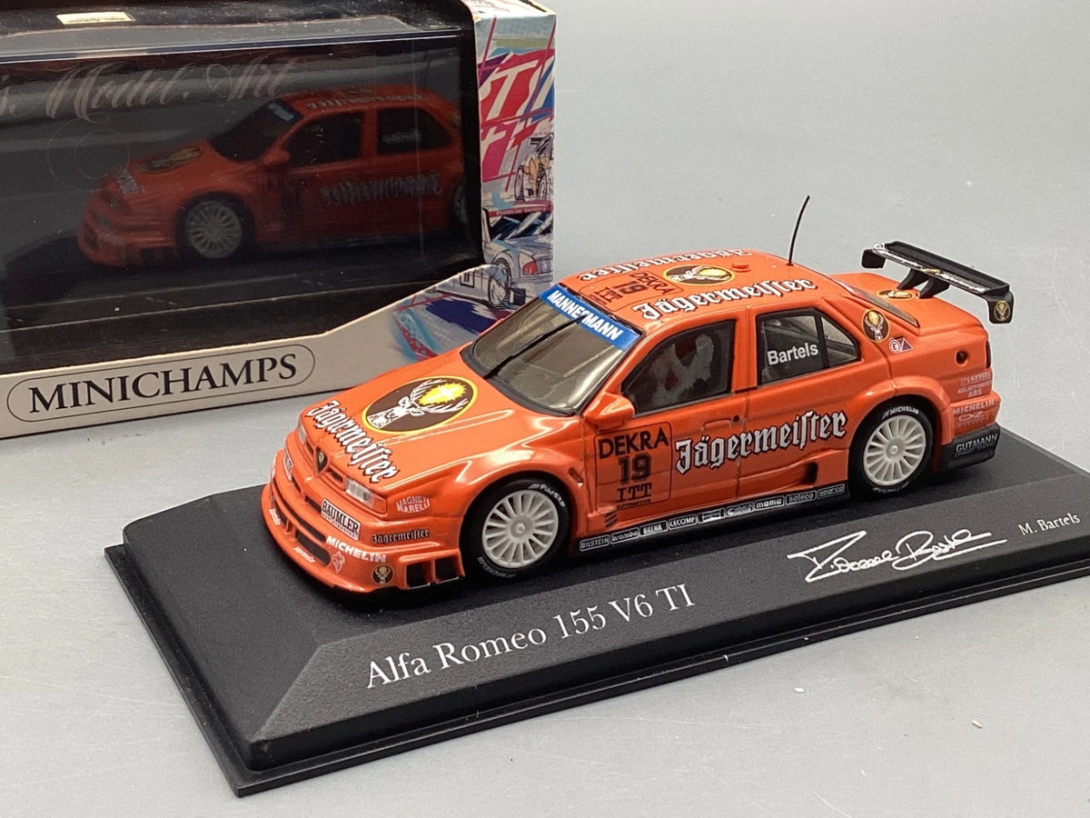 Modellautos 1:43 Minichamps Alfa Romeo 155 V6 TI DTM 1994 Bartels #19 mit OVP