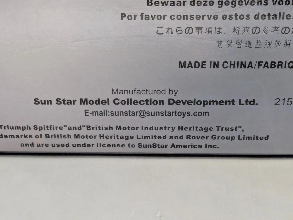 Modellautos 1:18 Sun Star Triumph GT6 MK 3 British Racing Green mit OVP