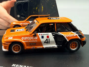 Modellautos 1:43 Universal Hobbies Renault 5 Turbo Coupe Europe 81 #41 + Vitrine