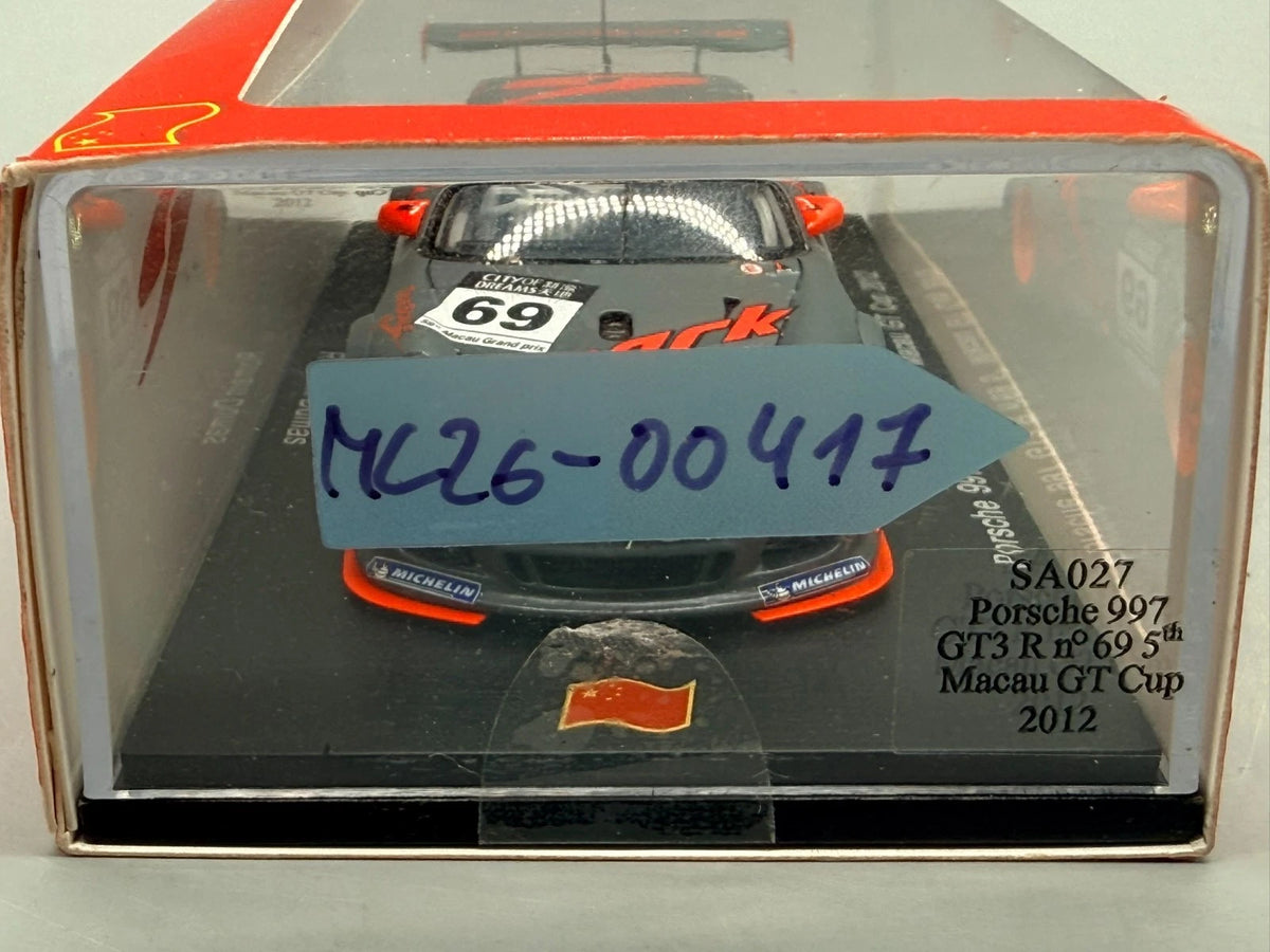 Modellautos 1:43 Spark Porsche 997 GT3 R #69 Macau GT Cup 2012 mit OVP