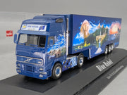 Lkw Modell 1:87 Herpa Volvo FH 16 XL Euro-KK-SZ Blue Rebel mit Vitrine