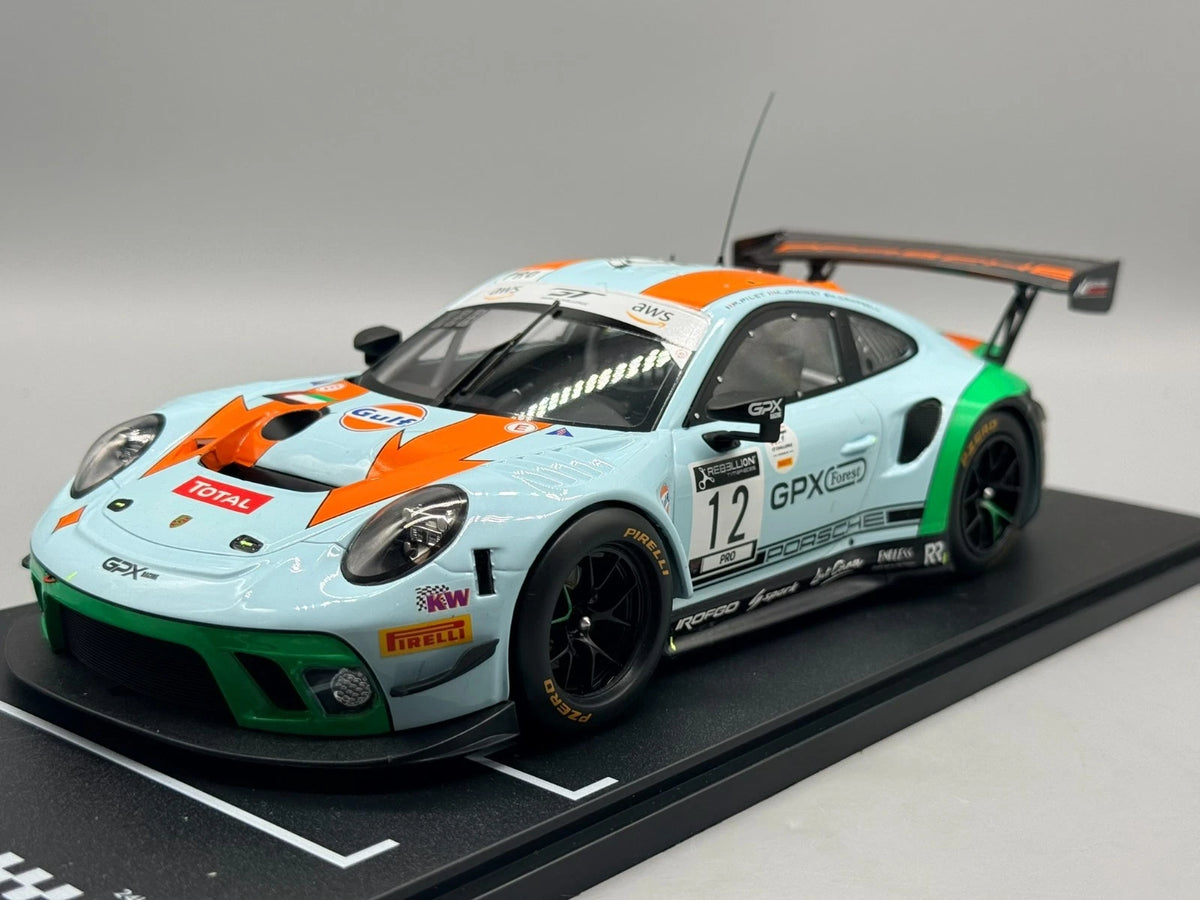 Modellautos 1:18 Ixo Porsche 911 GT3 R Spa 24h 2020 #12 mit OVP