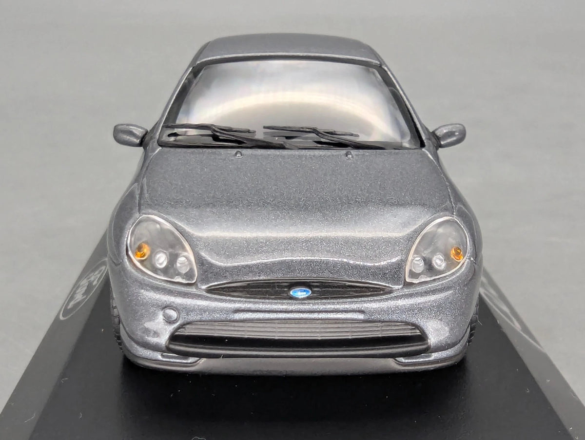 Modellautos 1:43 Minichamps Ford Puma Silbergrau Metallic mit Dealer OVP