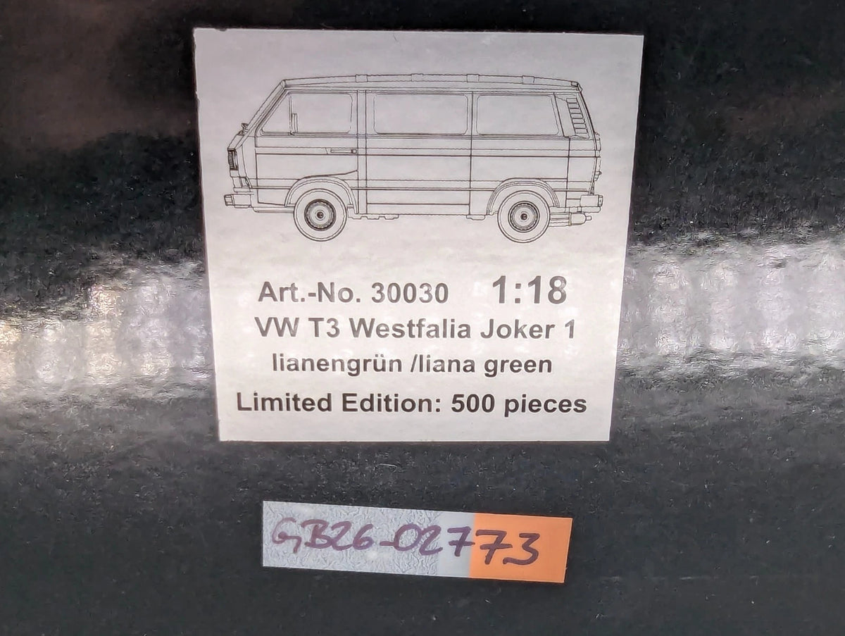 Modellautos 1:18 Premium ClassiXXs VW T3 Westfalia Joker 1 limited mit OVP