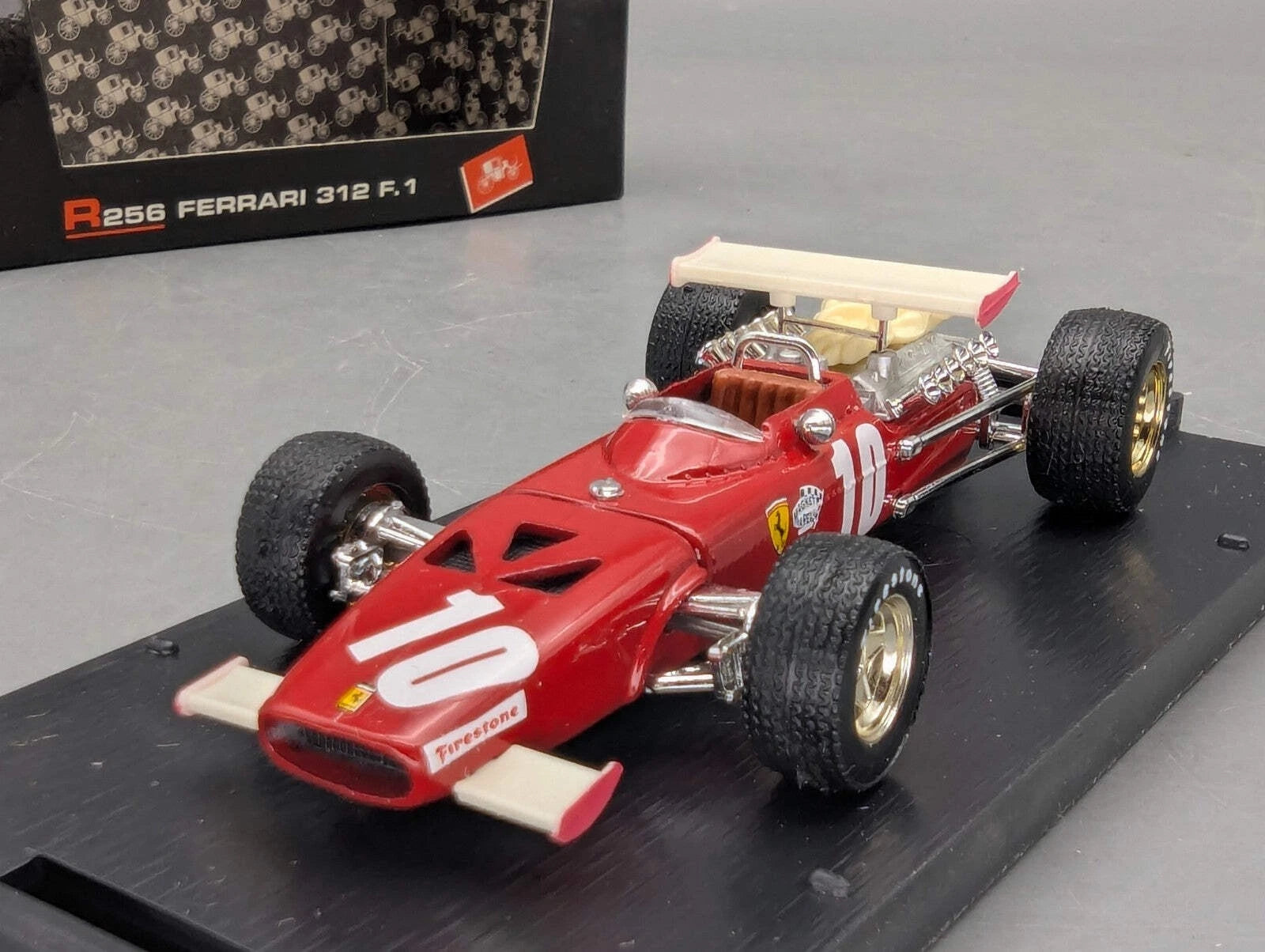 Modellautos 1:43 Brumm Ferrari 312 F.1  GP Italia 1969 #10 Pedro Rodriguez OVP