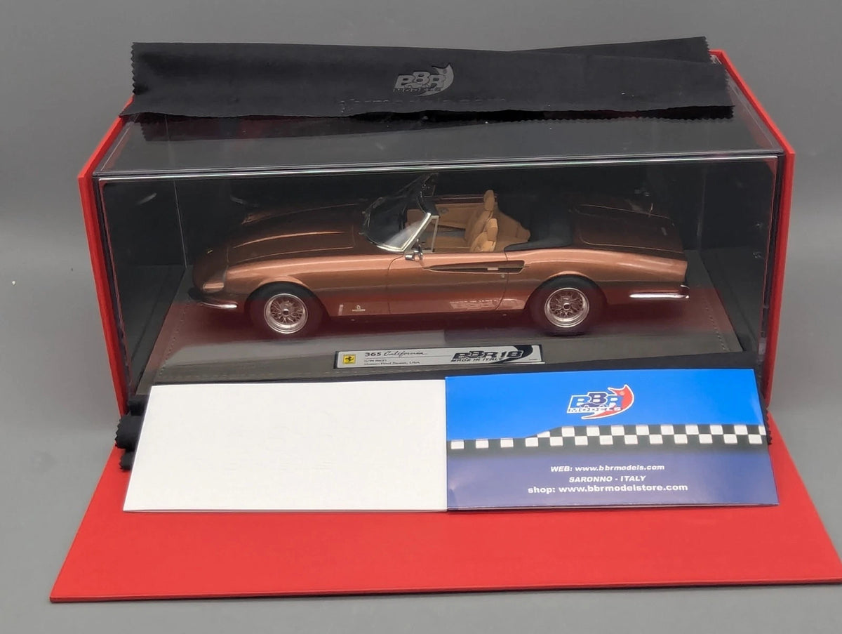 Modellautos 1:18 BBR Ferrari 365 California S/N 9631 Fred Sweet Ltd 01/24 OVP