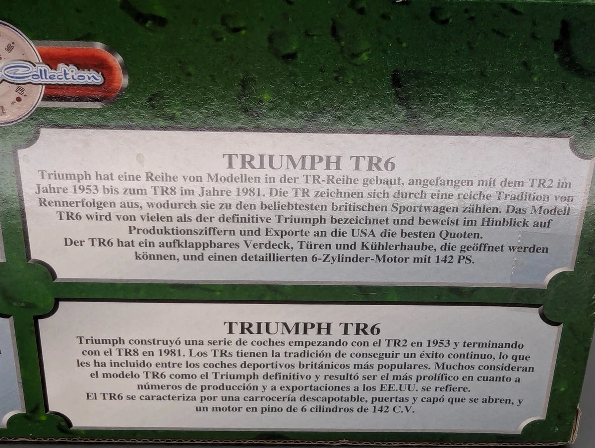 Modellautos 1:18 Britains Ertl Triumph TR6  Rot mit OVP