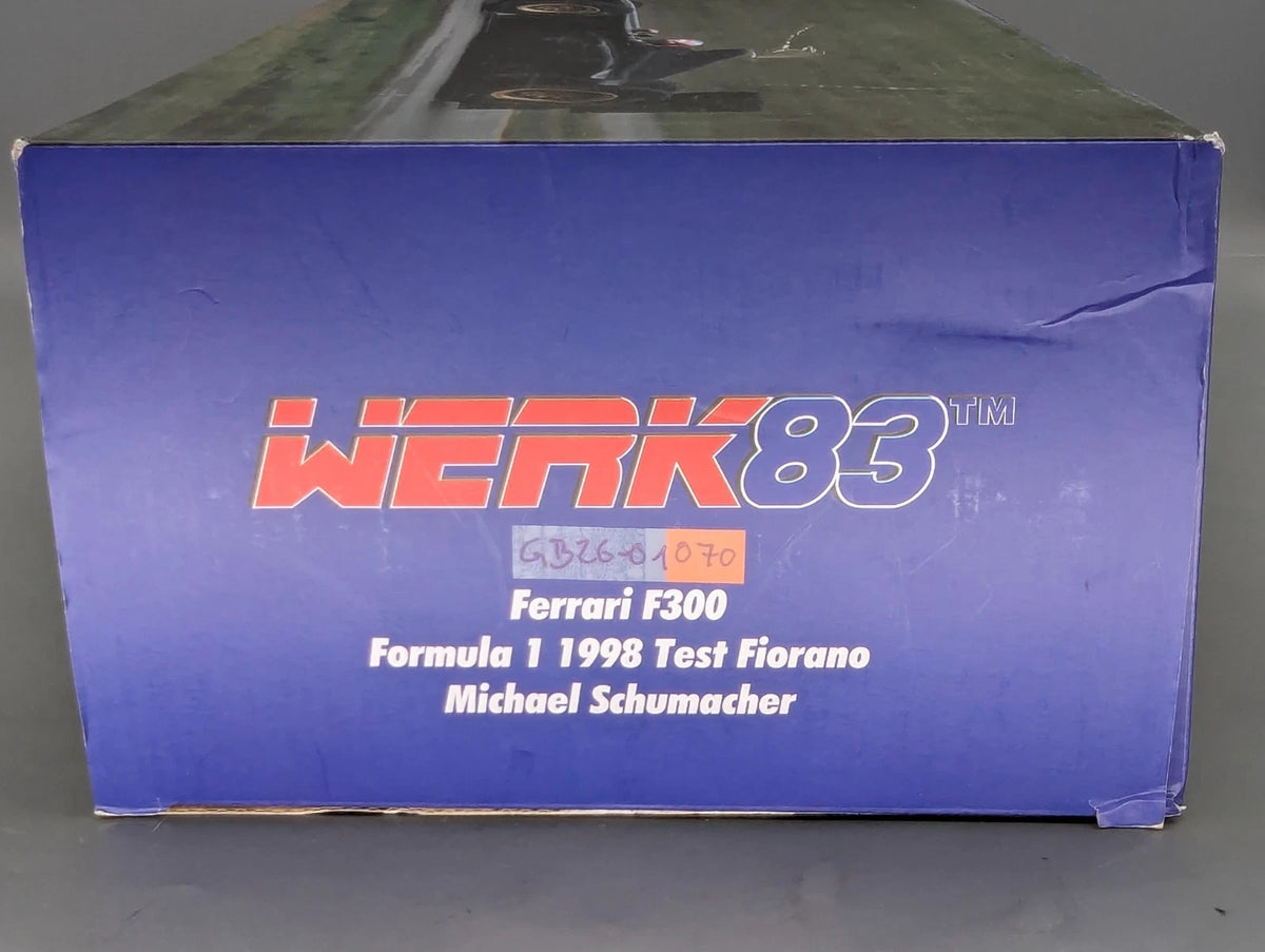 Modellautos 1:12 Werk83 Ferrari F300 1998 Test Fiorano Michael Schumacher OVP