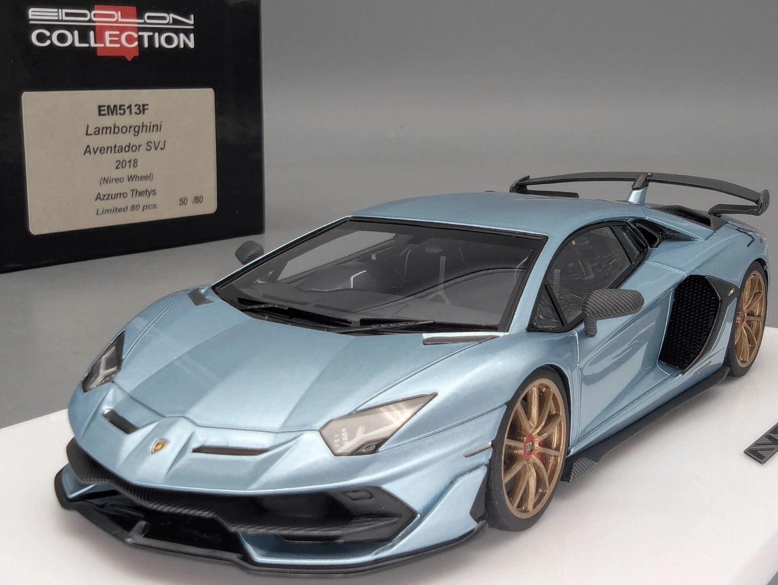 Eidolon Make Up 1:43 Lamborghini Aventador SVJ 2018 Limited 50/80 Azzurro T. OVP