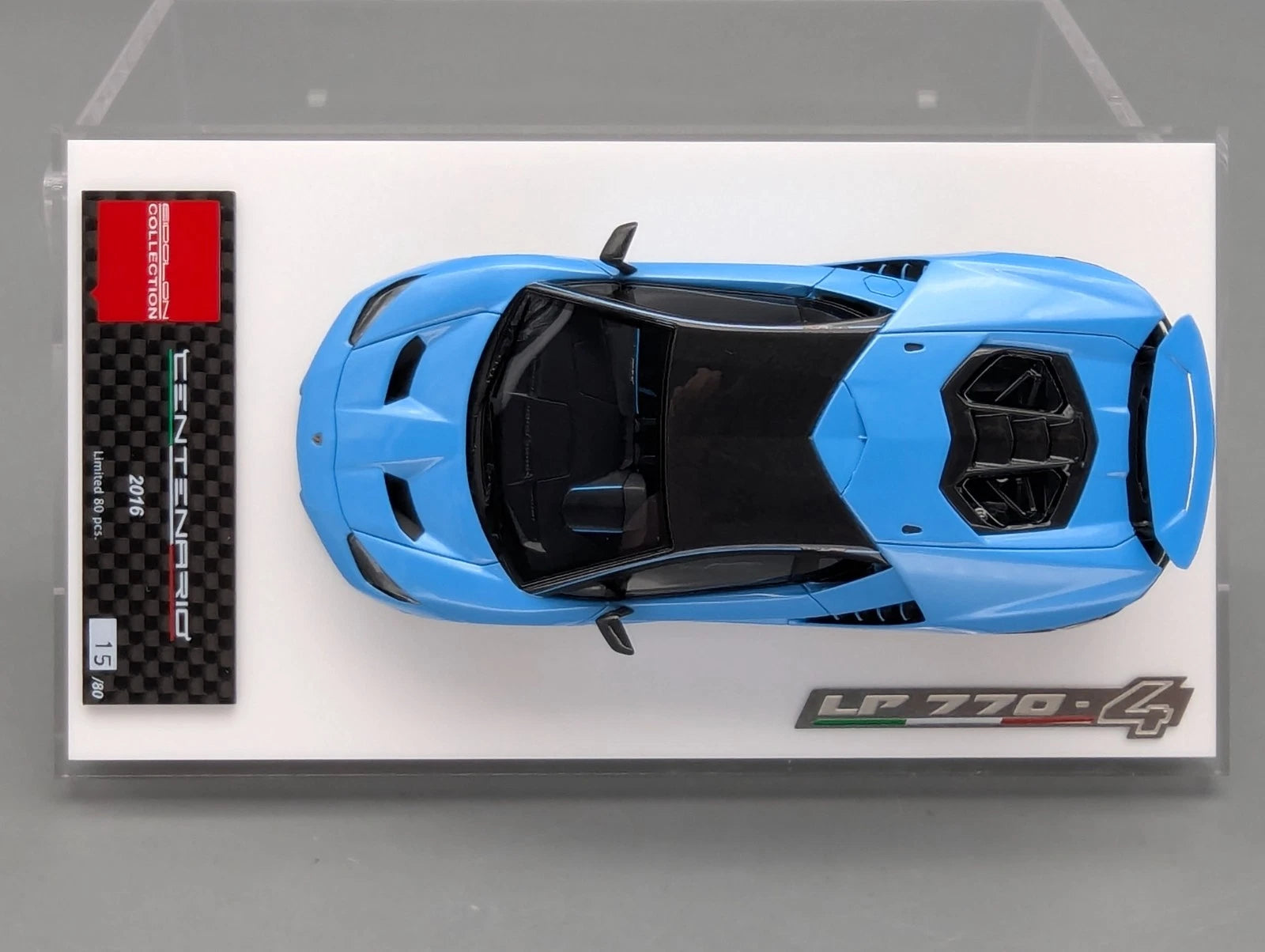 Eidolon Make Up 1:43 Lamborghini Centenario LP770-4 2016 15/80 Rear Wing Up OVP
