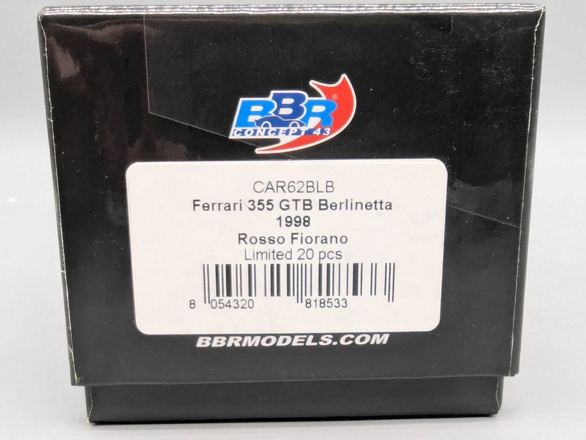Modellautos 1:43 BBR Concept43 Ferrari 355 GTB Berlinetta 1998 01/20 in OVP