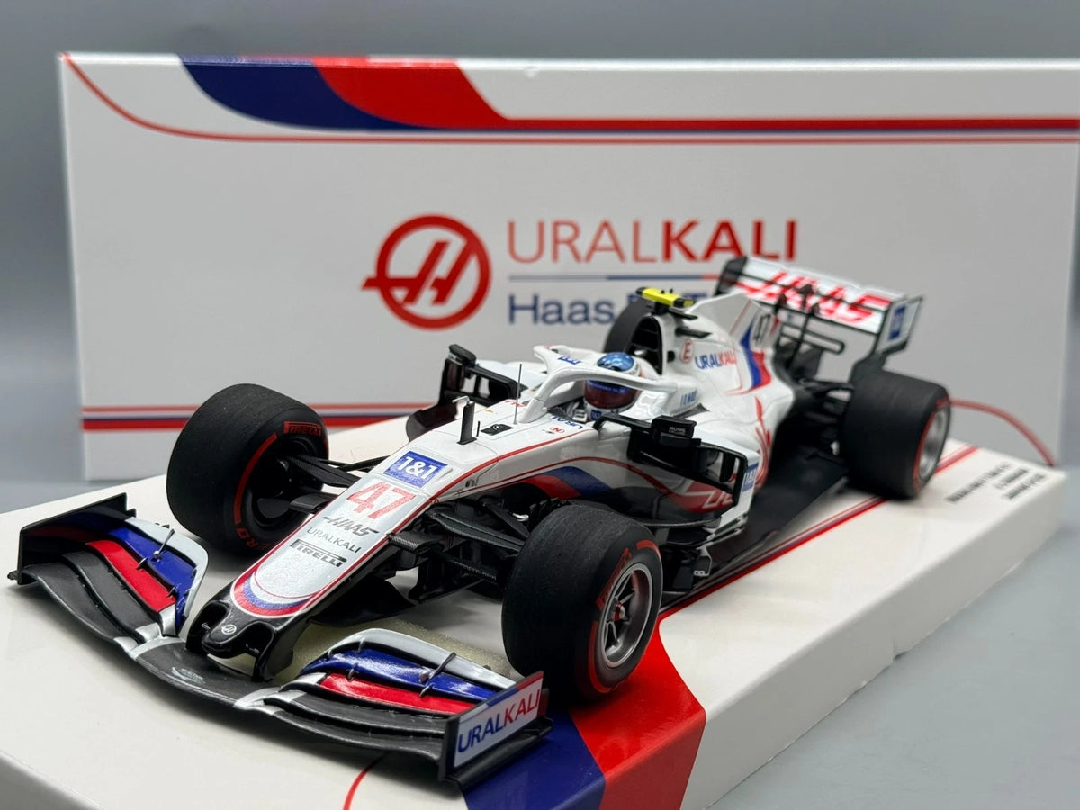 Modellautos 1:18 Minichamps Uralkali Haas F1 Team VF-21 M.Schuhmacher mit OVP