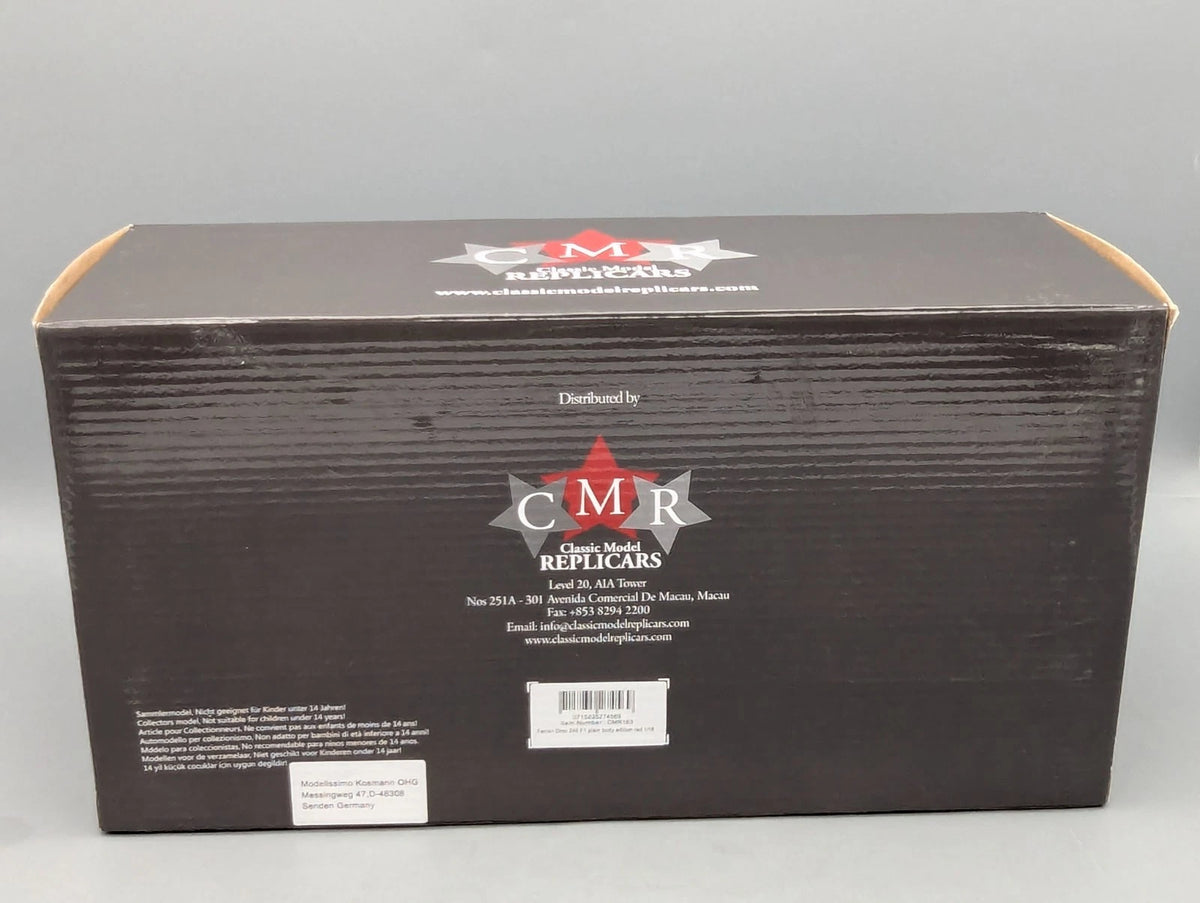 Modellautos 1:18 CMR 163 Ferrari Dino 246 F1 Plain Body Edition Red OVP