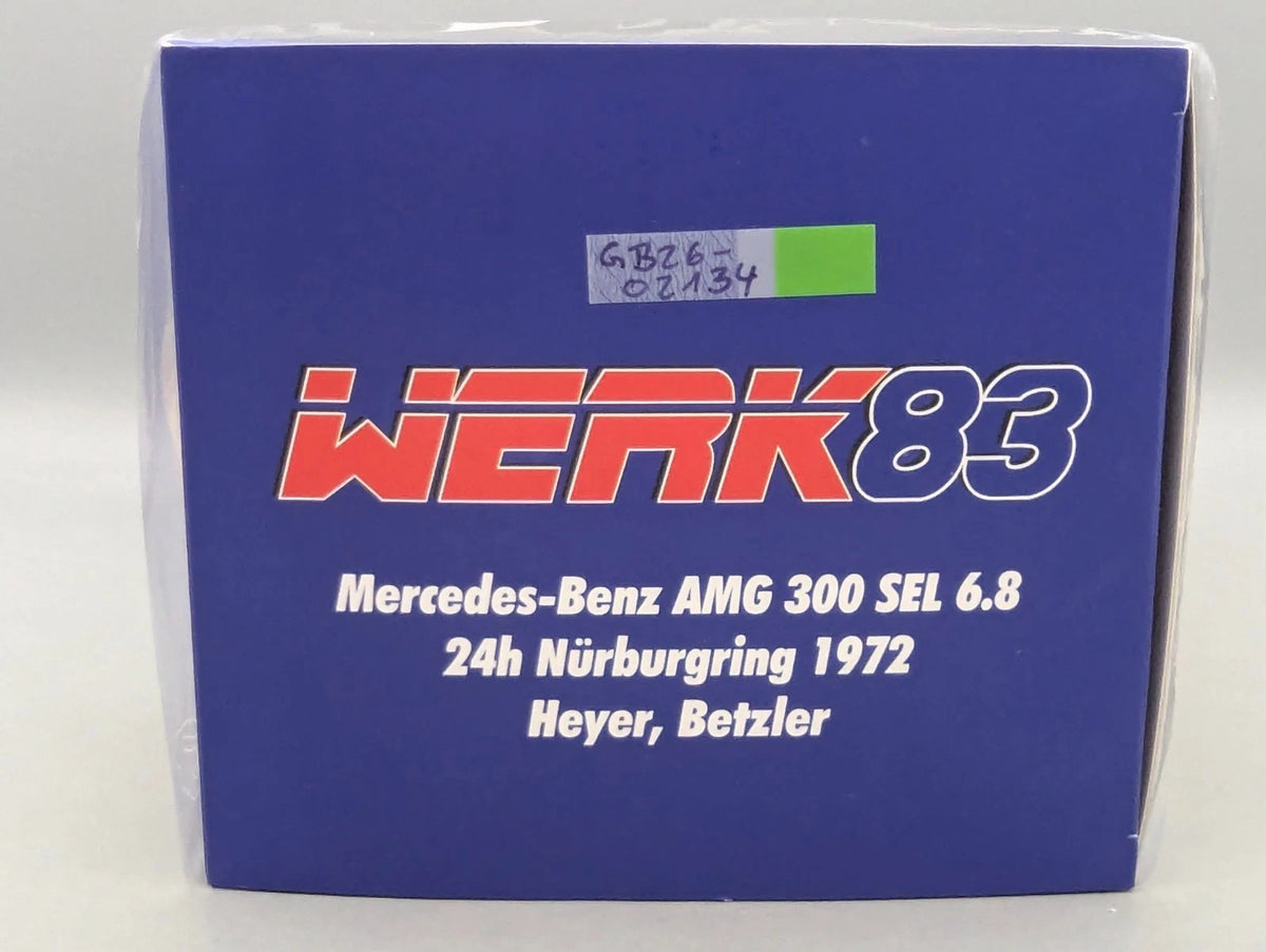 Modellautos 1:18 Werk83 Mercedes-Benz AMG 300 SEL 6.8 Nürburgring 1972 #1 OVP