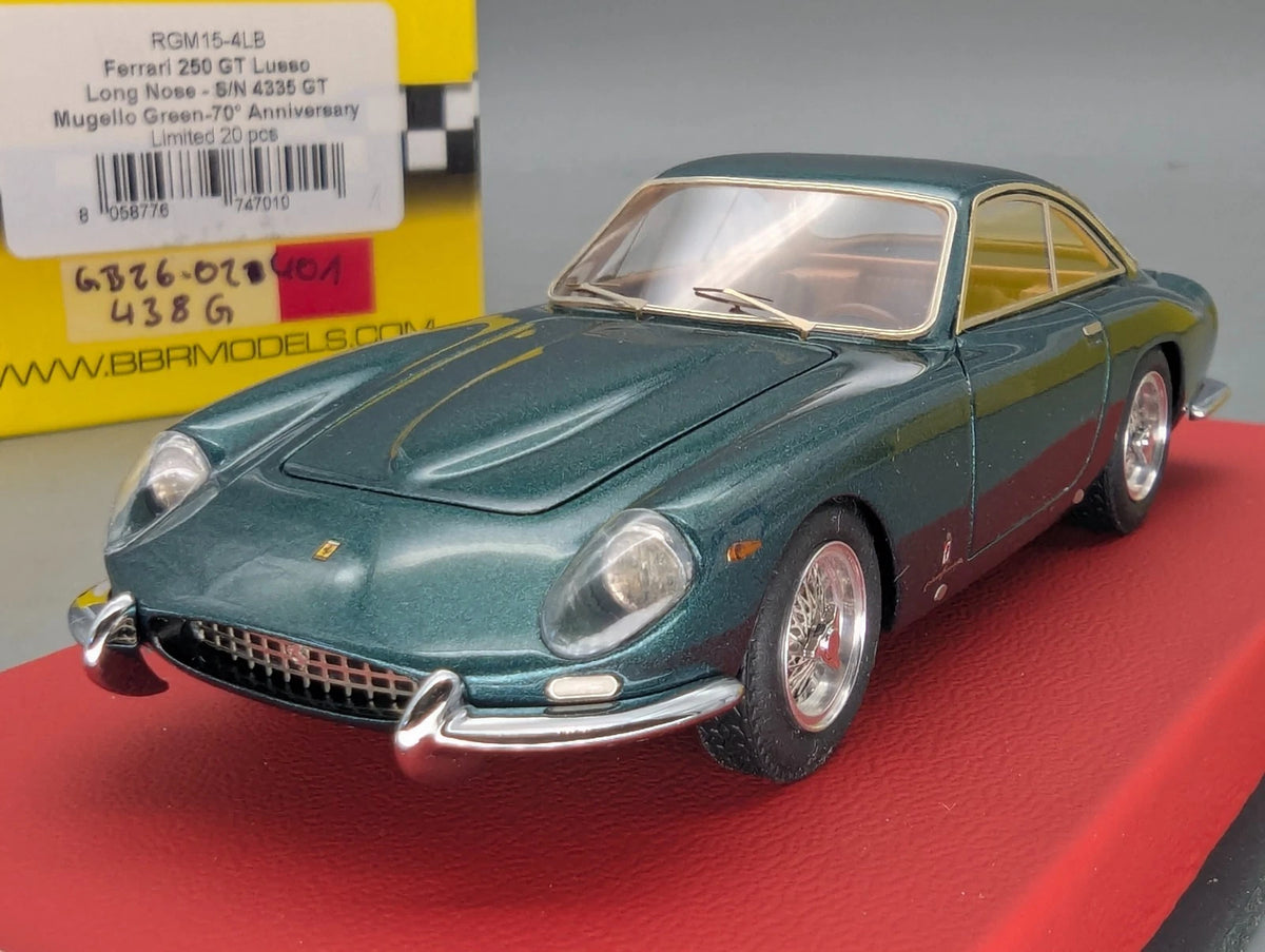 Modellautos 1:43 BBR RGM Ferrari 250 GT Lusso Longnose S/N 4335 Ltd 01/20 in OVP