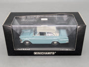 Modellautos 1:43 Minichamps Opel Rekord P2 1960 Blau Grau mit OVP