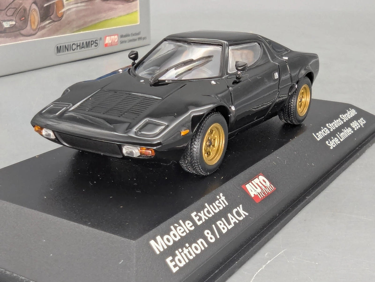 Modellautos 1:43 Minichamps Lancia Stratos AUTOhebdo Edition 8 / Black mit OVP