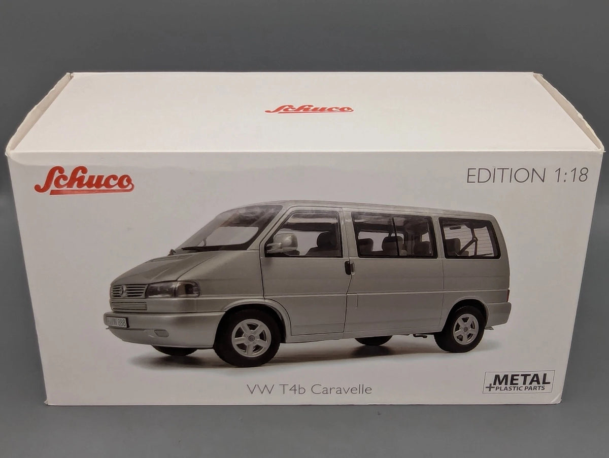 Modellautos 1:18 Schuco Volkswagen VW T4b Caravelle Silber mit OVP
